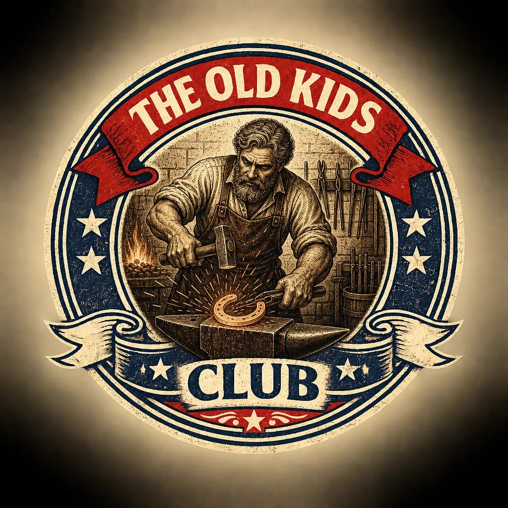The Blacksmith vintage badge design