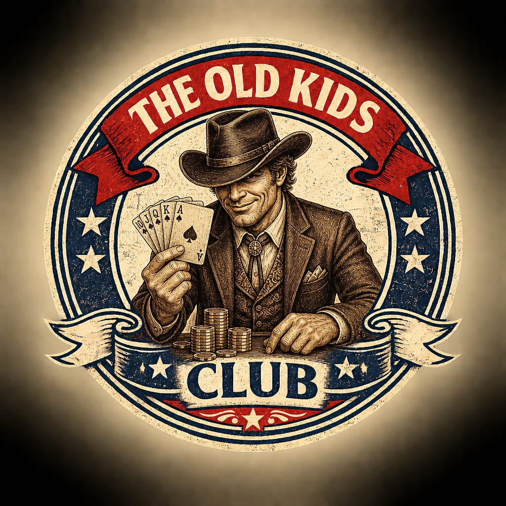 The Card Sharp vintage badge design