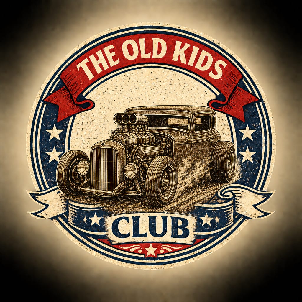 The Hotrod vintage badge design
