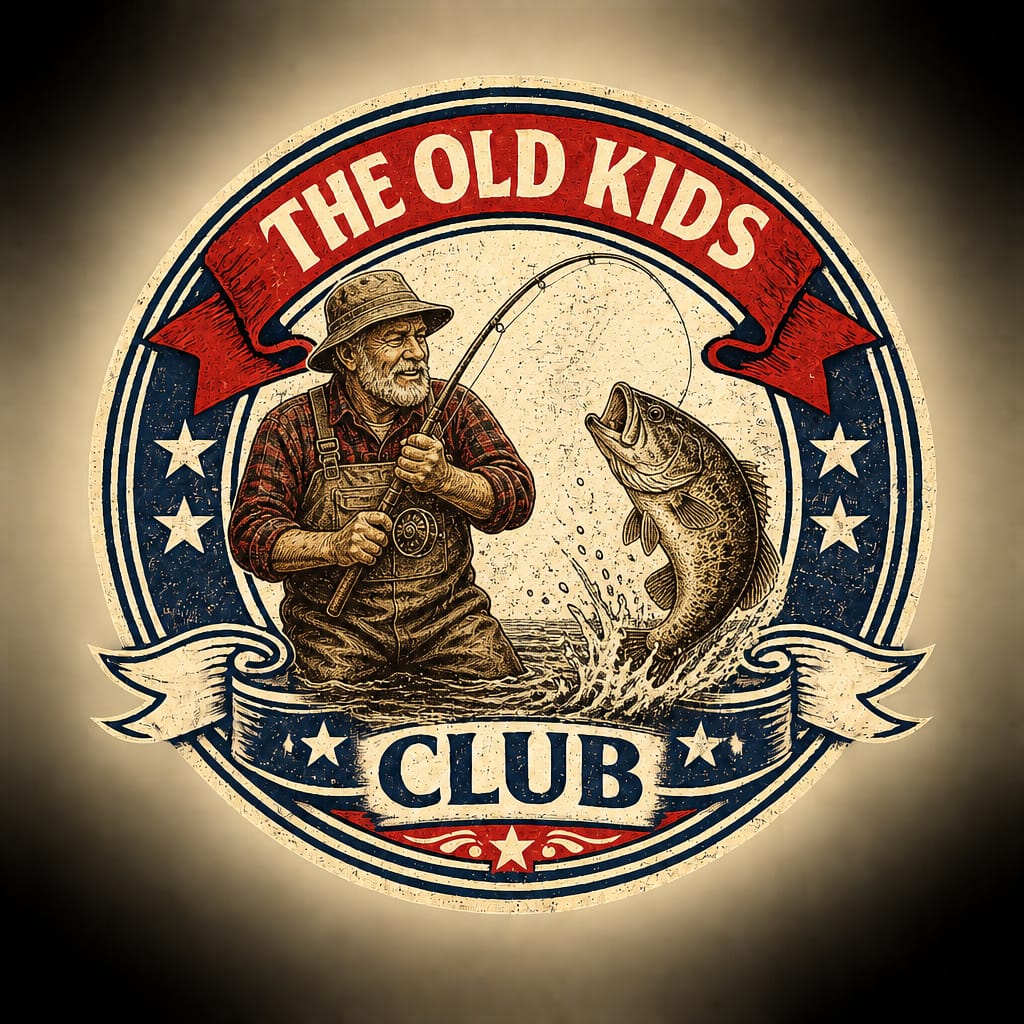 The Fisherman vintage badge design