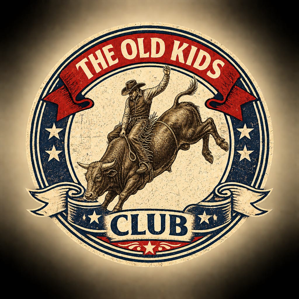 The Cowboy vintage badge design