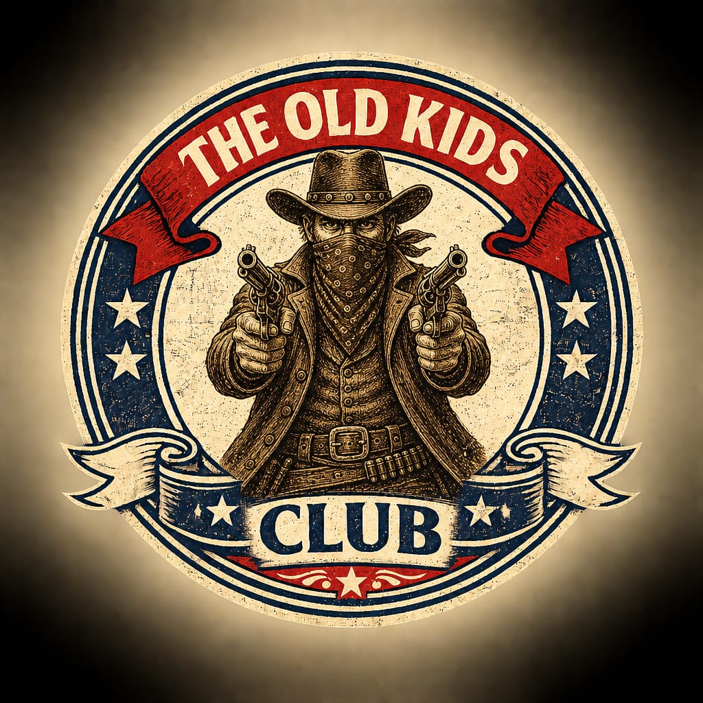 The Outlaw vintage badge design